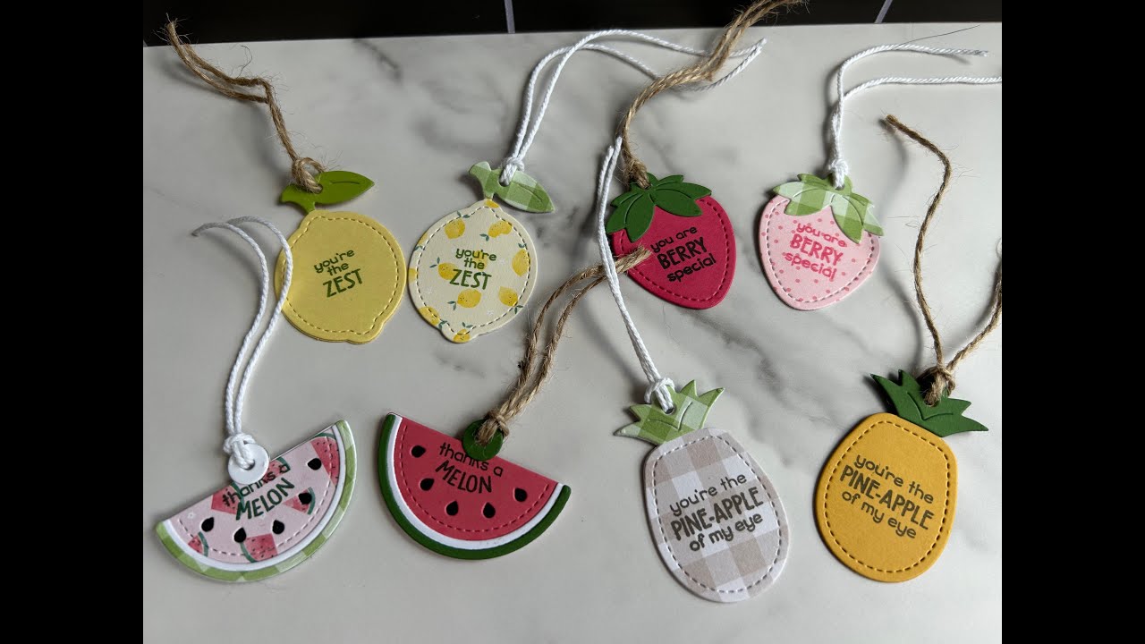 Lawn Fawn Fruit Tiny Tags - Lots of Tags!