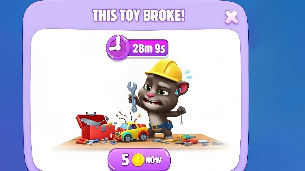 All things are broken 💔 Talking Tom all toys are broken 😭💔 #talkingtom 