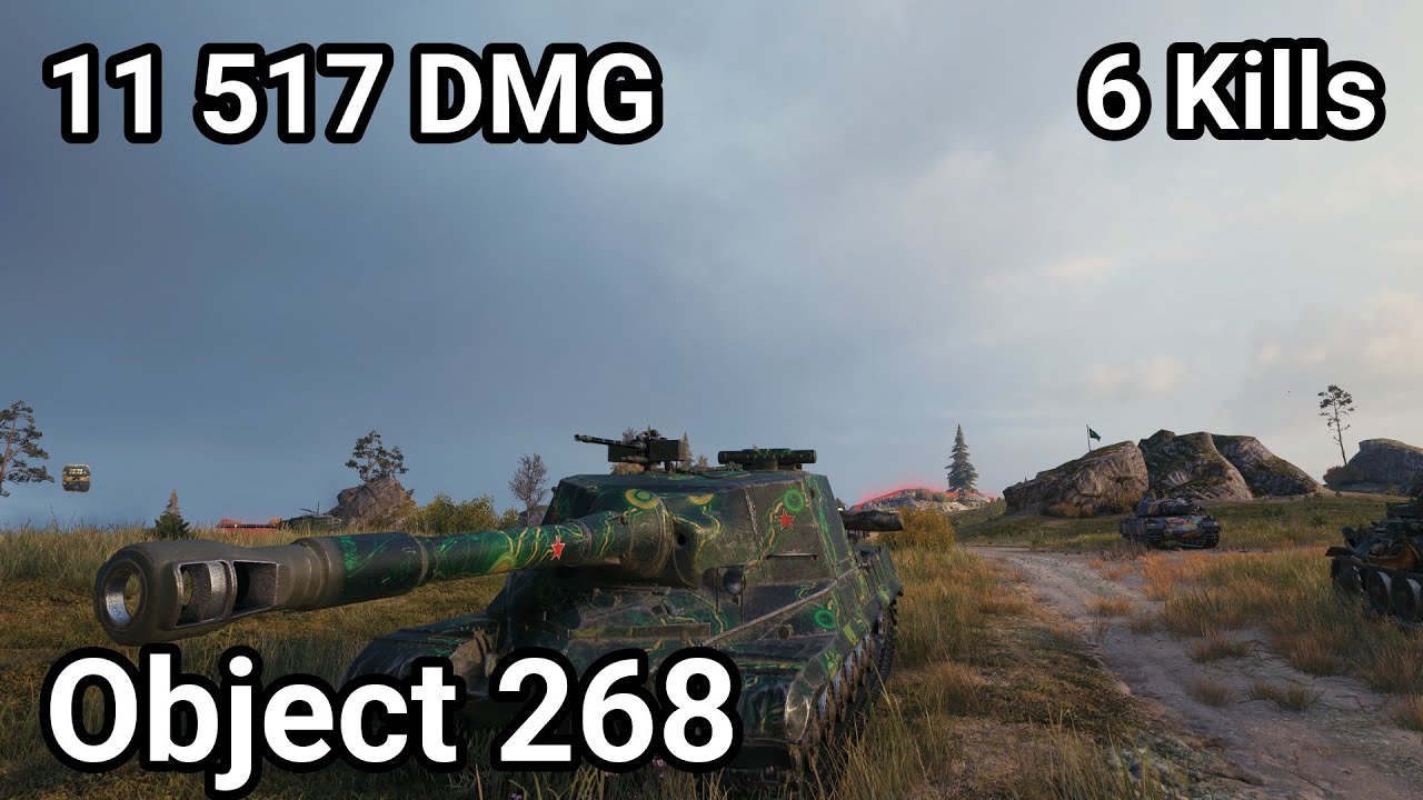 Object 268 - 11 517 damage / 6 kill / 390 blocked / 1 441 assist