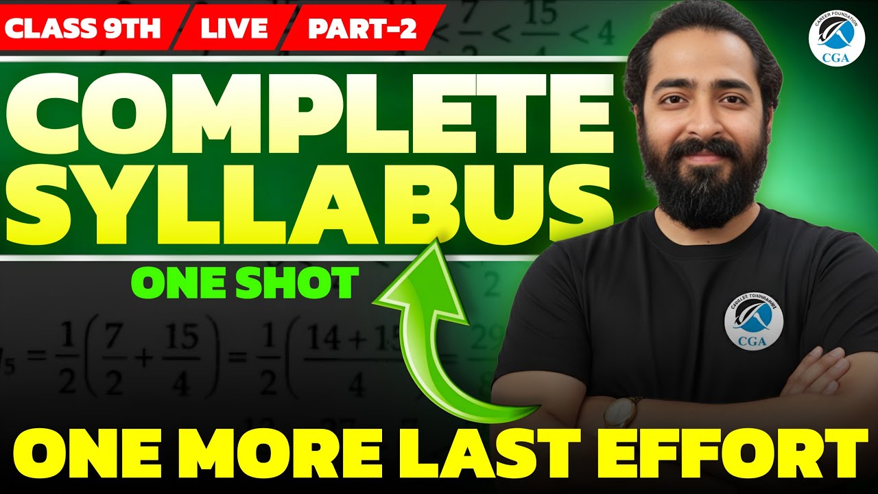Class 9 Maths Complete Syllabus One Shot | Full Revision Marathon | All Chapters in One Video PART 2