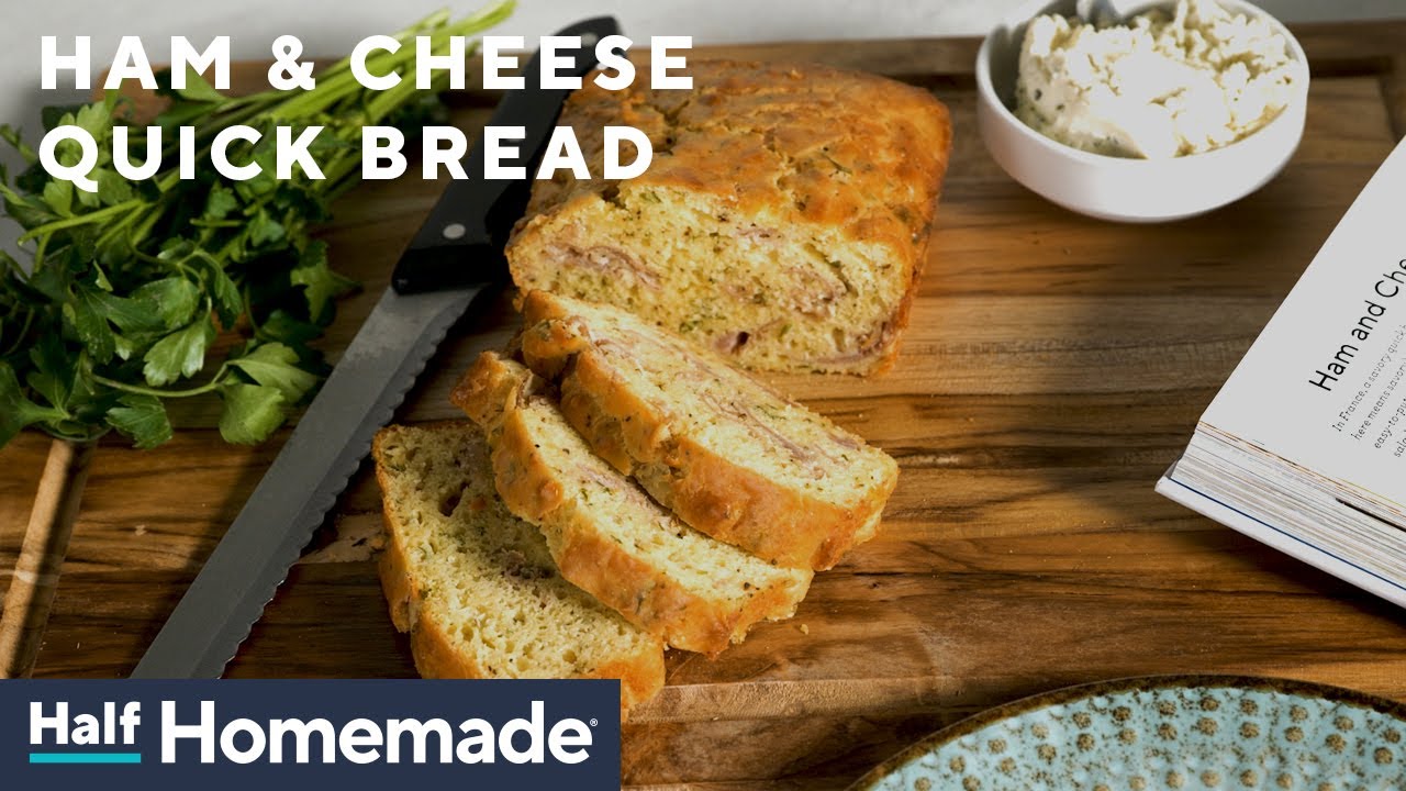 Ham and Cheese Quick Bread | Half-Homemade