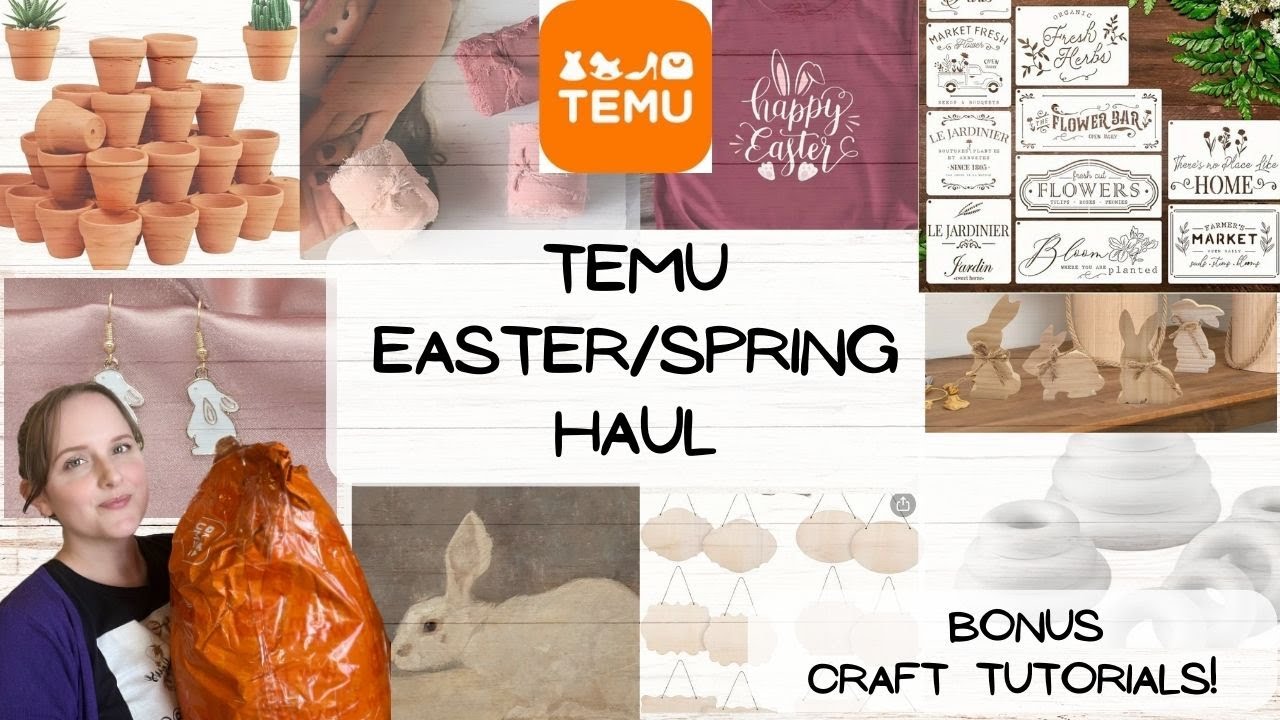 TEMU Easter Spring Haul | DIY Decor | Fashion, Jewellery, Craft Supplies & More!