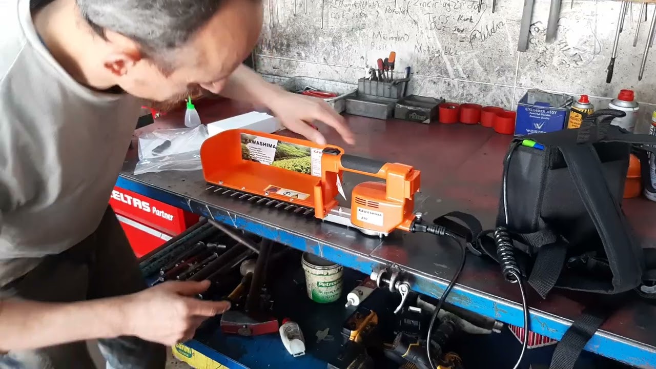 şarzlı Yeşili çay kesme motoru bakımları nasıl yapılır nasıl kullanılır Kawashıma model J30