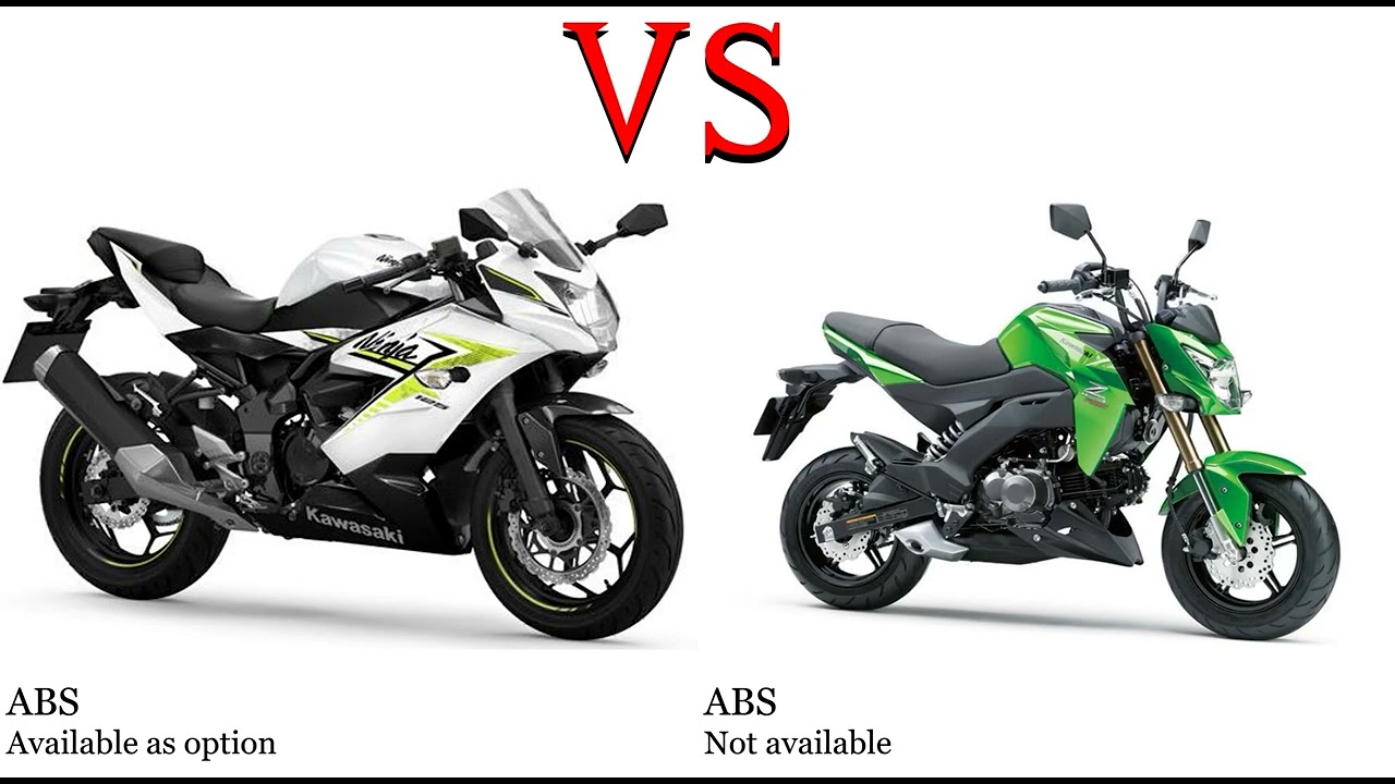 Kawasaki Ninja 125 vs Kawasaki Z125 Test specification comparison