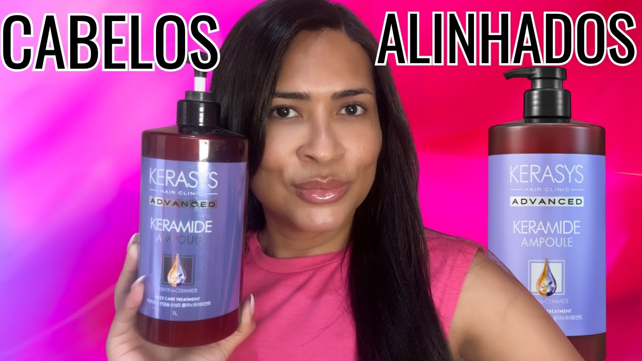 CABELOS ALINHADOS SEM QUÍMICA - KERASYS KERAMIDE AMPOULE FRIZZ CARE - DENI DIAMOND