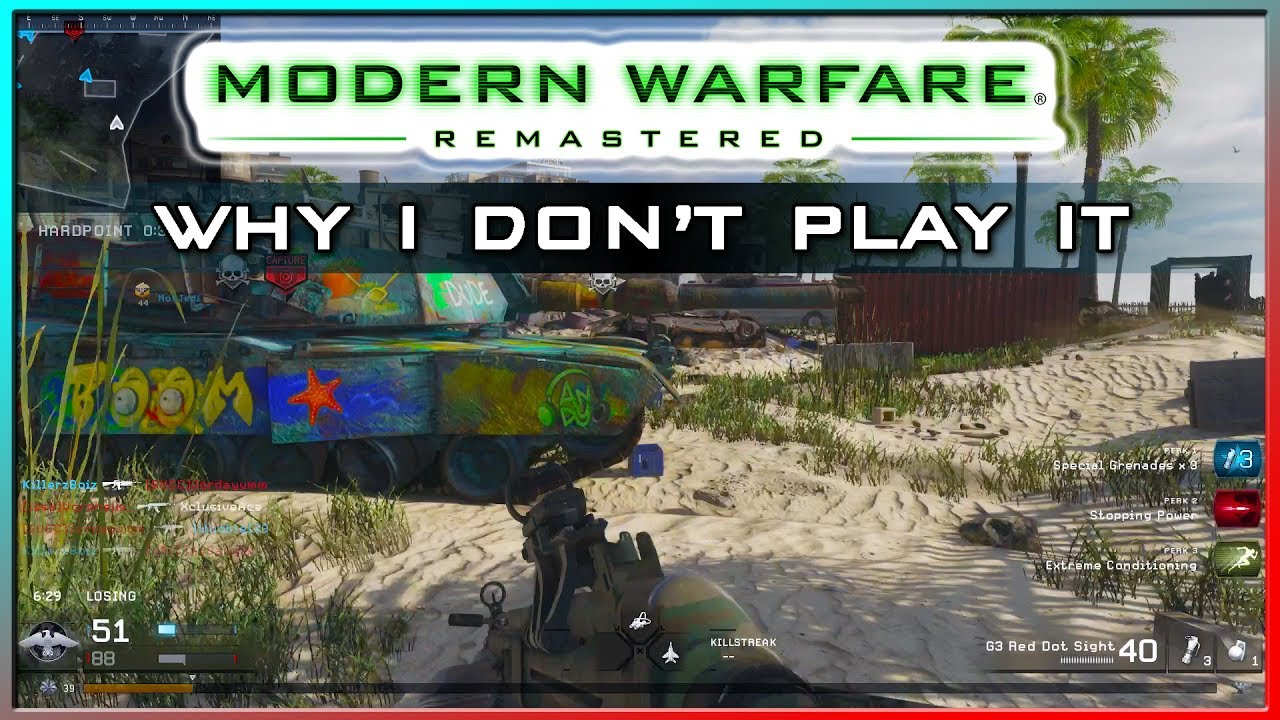 Why I Don't Play Modern Warfare Remastered (Beach Bog First Game!)