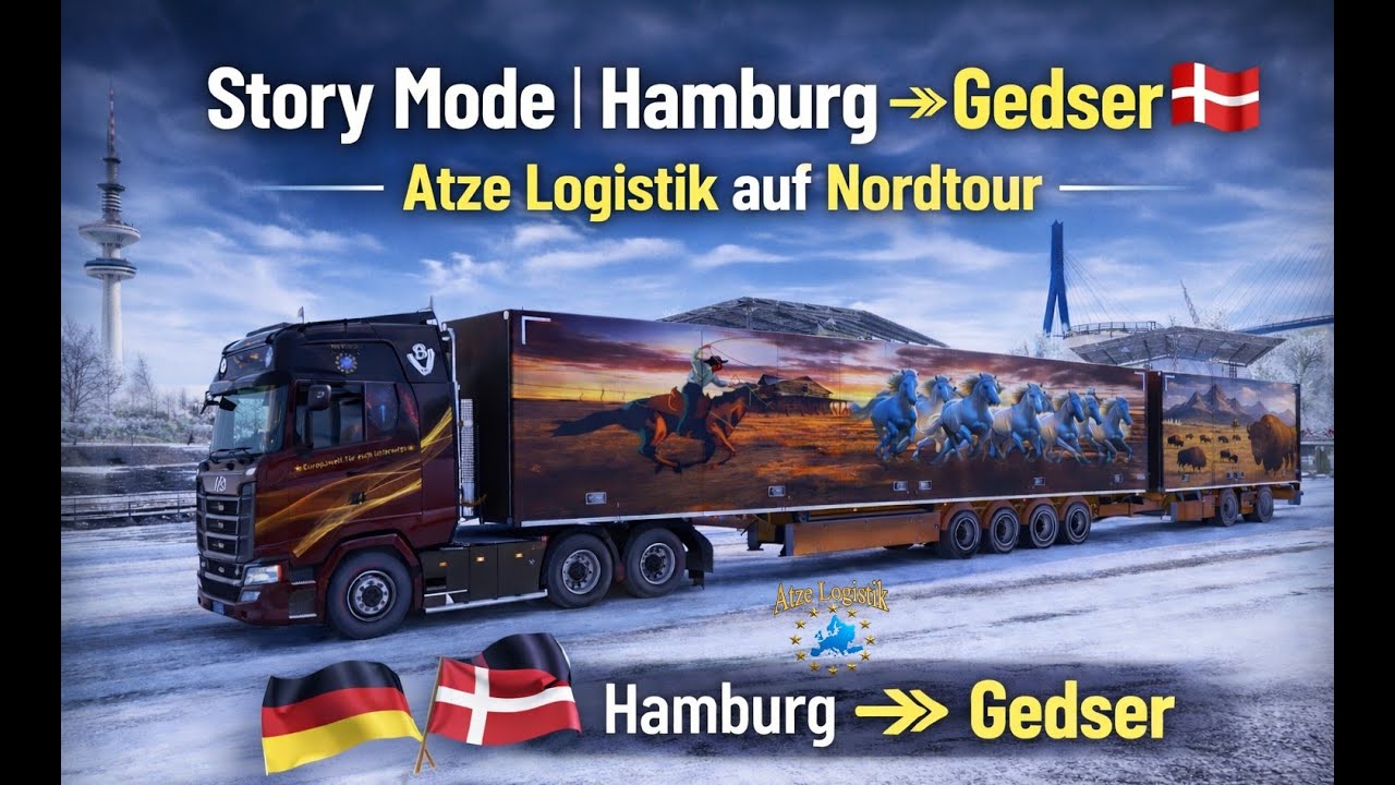 ETS 2 [ Folge 386 ] The Story - Atze Logistik auf Nordtour.