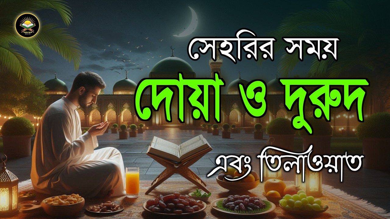সেহরির সময় দোয়া ও দুরুদ | সেহরির দোয়া ও জিকির | Sehri Dua & Zikir | সেহরির সময় কোরআন তেলাওয়াত