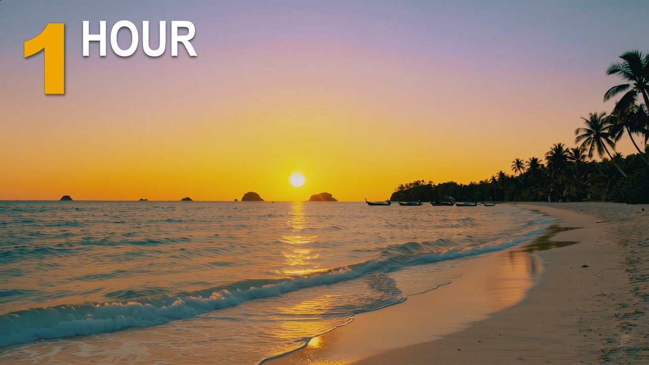Thaïland Beach Sunset - Zen Waves for Relaxing & Meditation