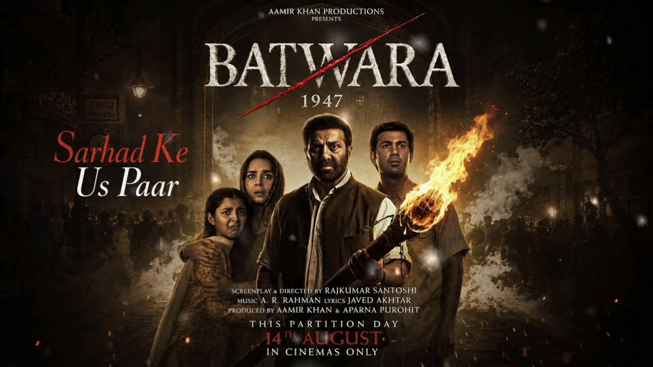 Sarhad Ke Us Paar (Official Song) | Batwara 1947 | Sunny Deol, Preity Zinta | Aamir Khan Productions