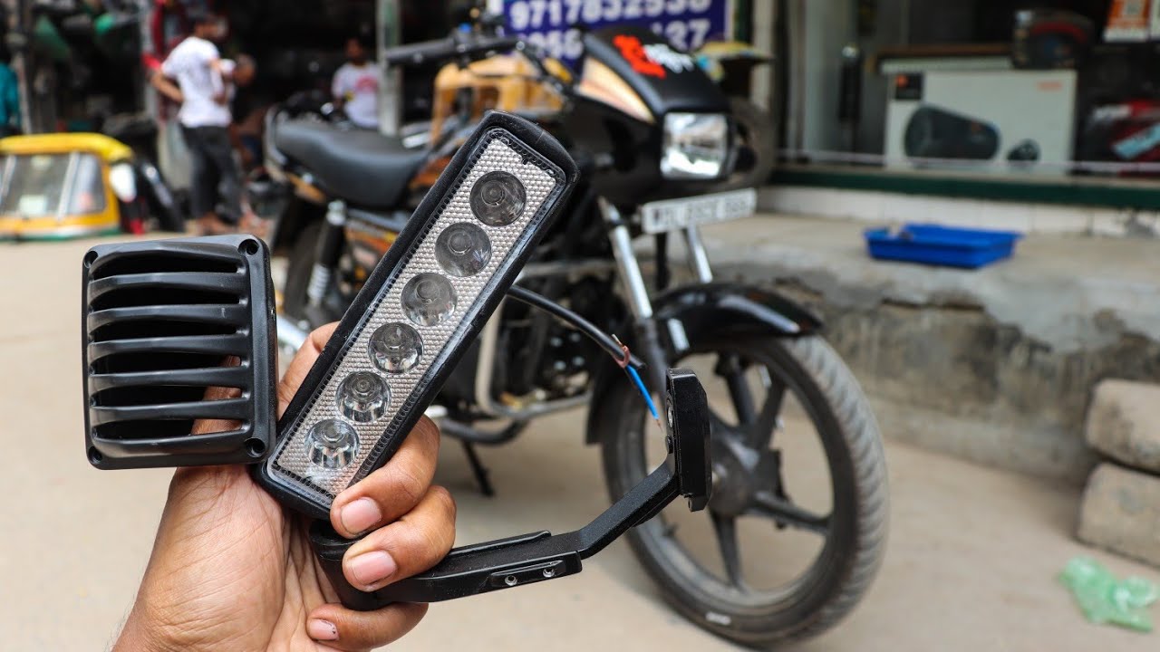 Splendor Modification | Indicator Grills | Police Light | Lever Gaurd |Techno Khan