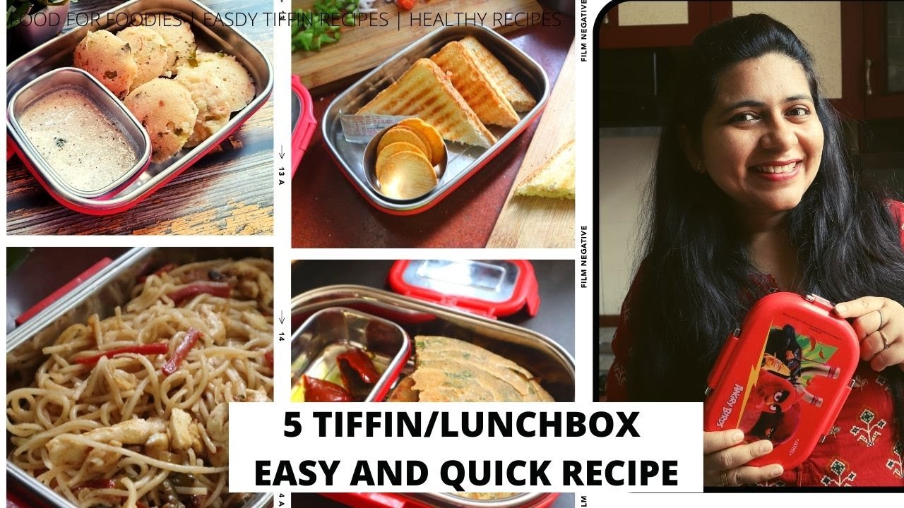 5 Back to School Tiffin recipes | Season 1| Episode 3 |Lunch Box ideas for kids | Food For Foodies