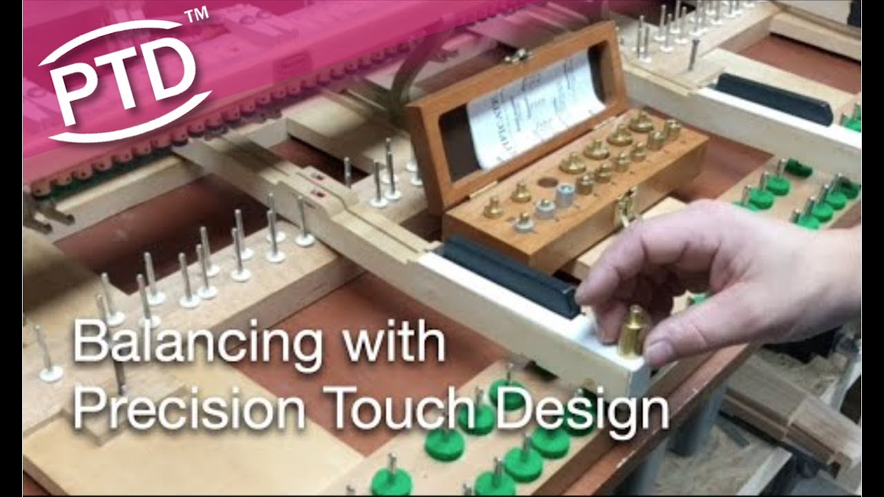 Uitbalanceren van het pianomechaniek met Precision Touch Design