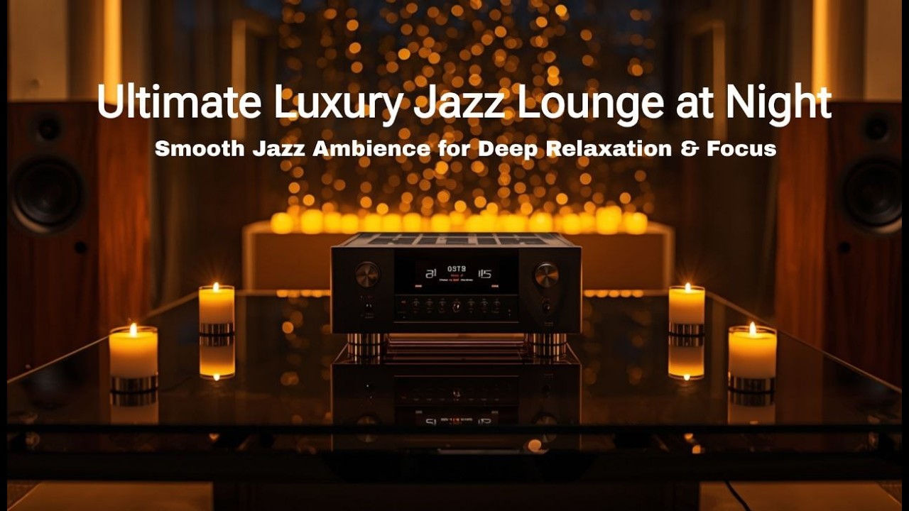 Ultimate Luxury Jazz Lounge at Night 🌙 | Smooth Jazz Ambience for Deep Relaxation & Focus