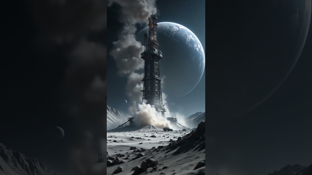 Mysterious Smoke Rises from a Tower on an Unknown Planet