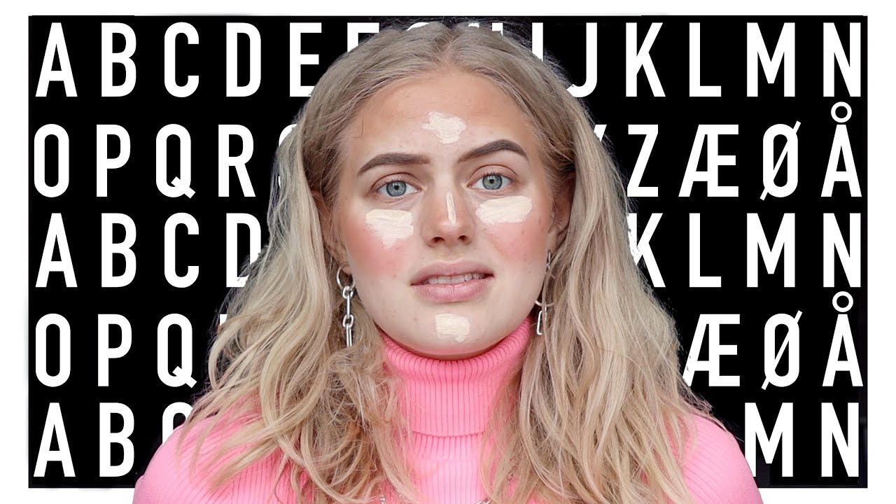 ALFABETISK MAKE-UP CHALLENGE // lægger min make-up i alfabetisk rækkefølge