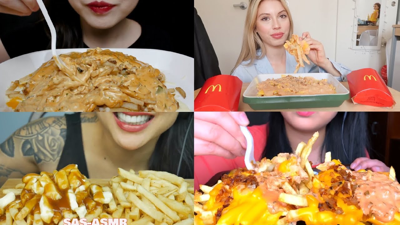 [ASMR] ANIMAL STYLE FRIES ASMR Eating Compilations 🔥 ASMR BITES 🔥