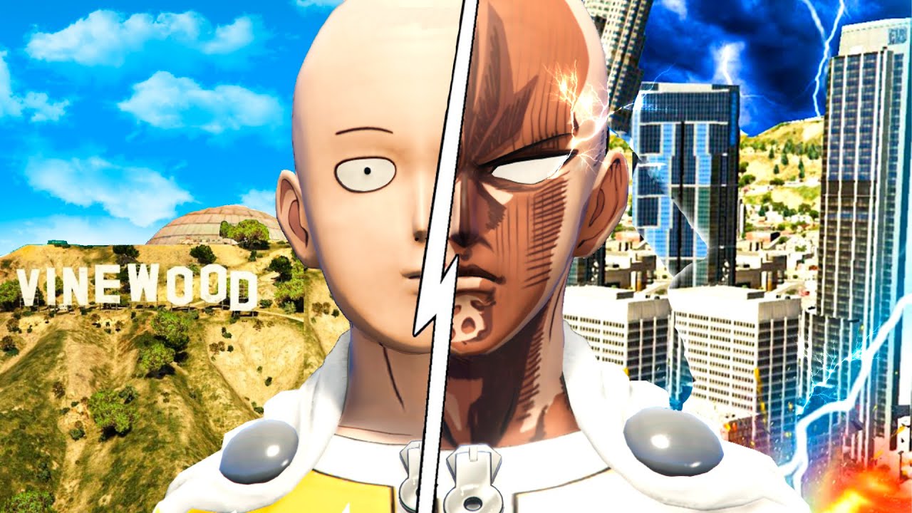 Desbloqueando la NUEVA FORMA de DIOS SAITAMA en GTA 5 !! (One Punch Man mod)