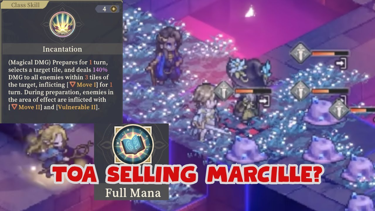 CLARIFYING MARCILLE'S SKILLS - TOA SELLING MARCILLE? [SWORD OF CONVALLARIA]