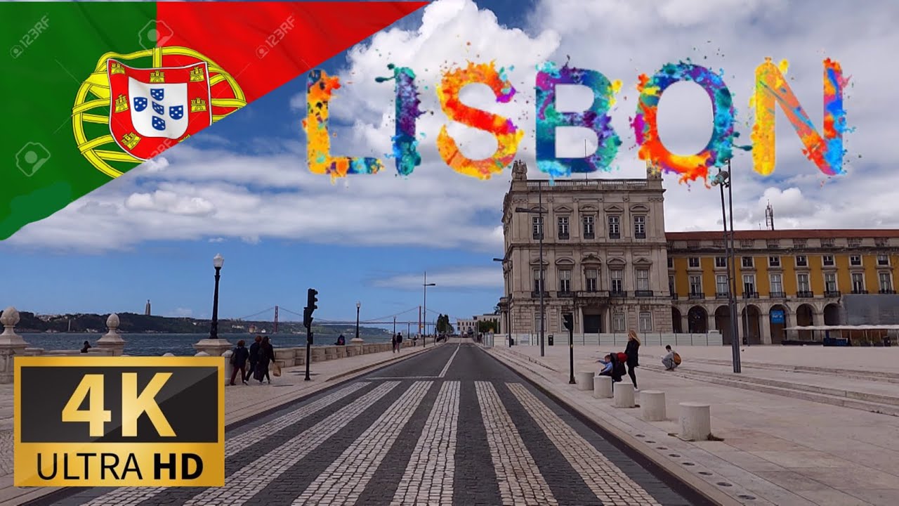 ВОЖДЕНИЕ ЛИССАБОНА в ESTORIL-CASCAIS, Лиссабонский округ, ПОРТУГАЛИЯ I 4K 60fps