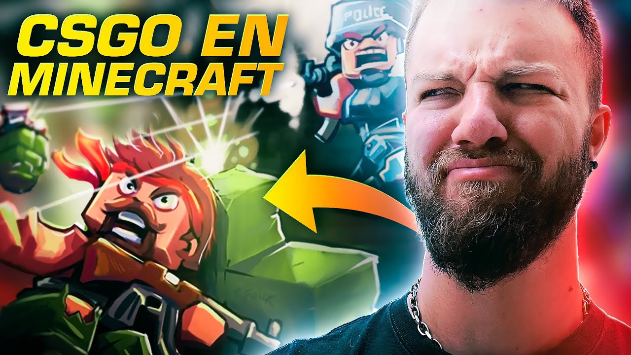 Así es COUNTER STRIKE en MINECRAFT... (Es una LOCURA)