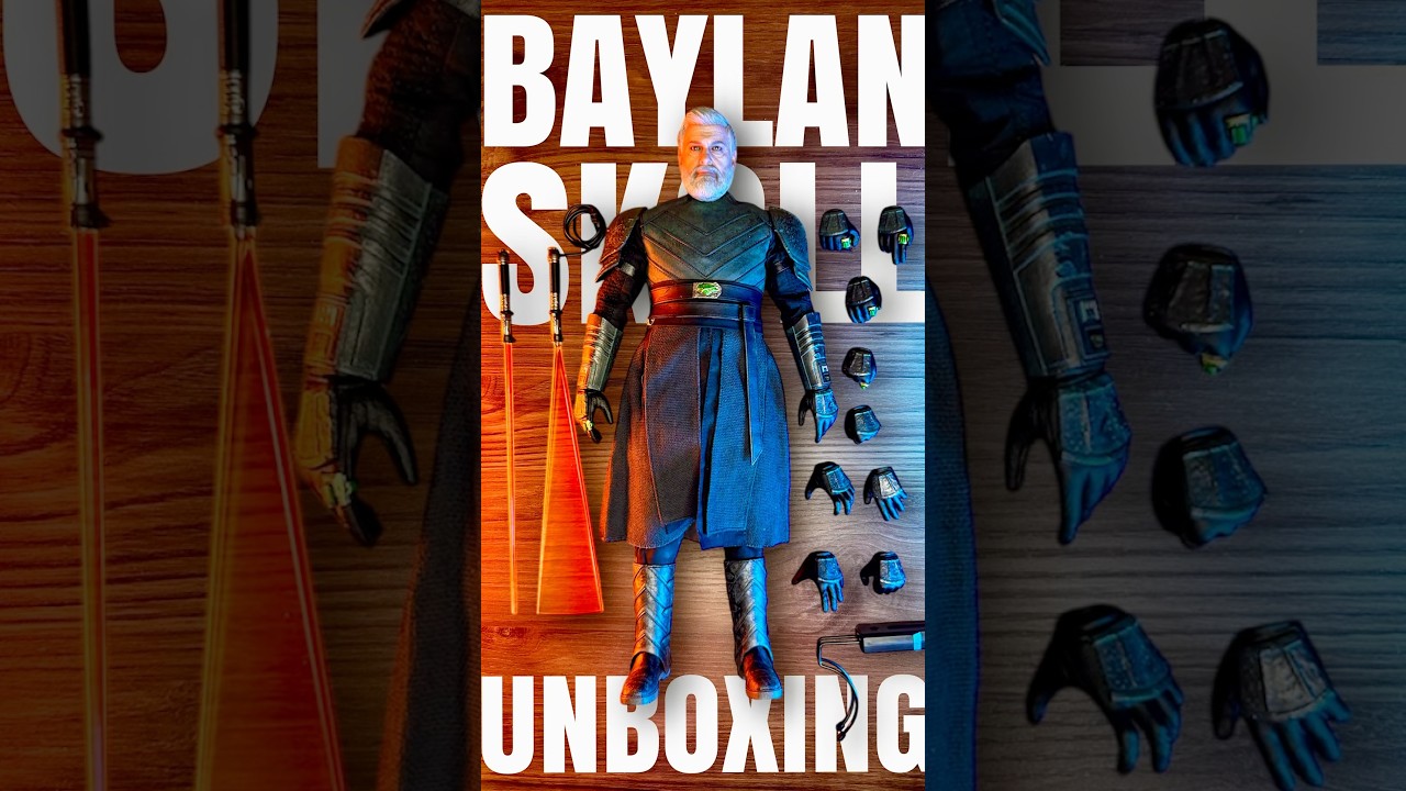 UNBOXING Hot Toys Baylan Skoll Star Wars Ahsoka Disney Series 1/6 Scale Figure #baylanskoll #hottoys