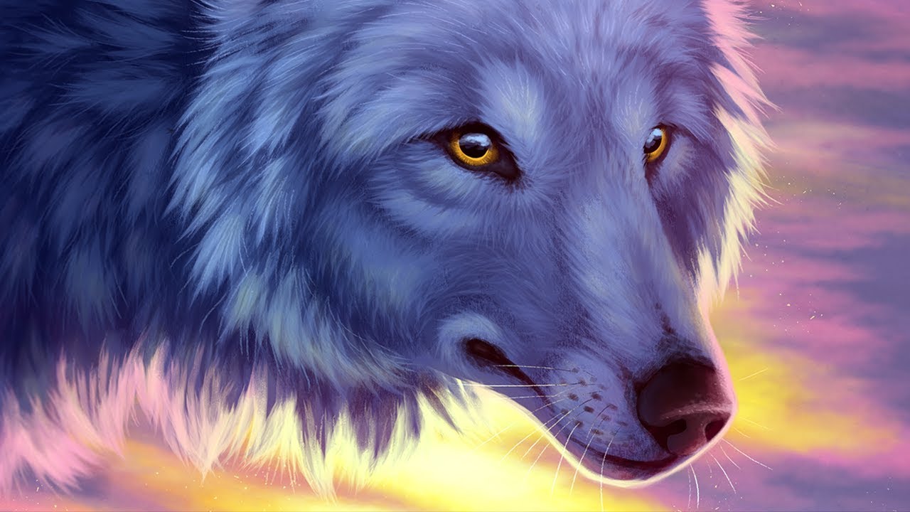 Glow - Wolf - Speedpaint