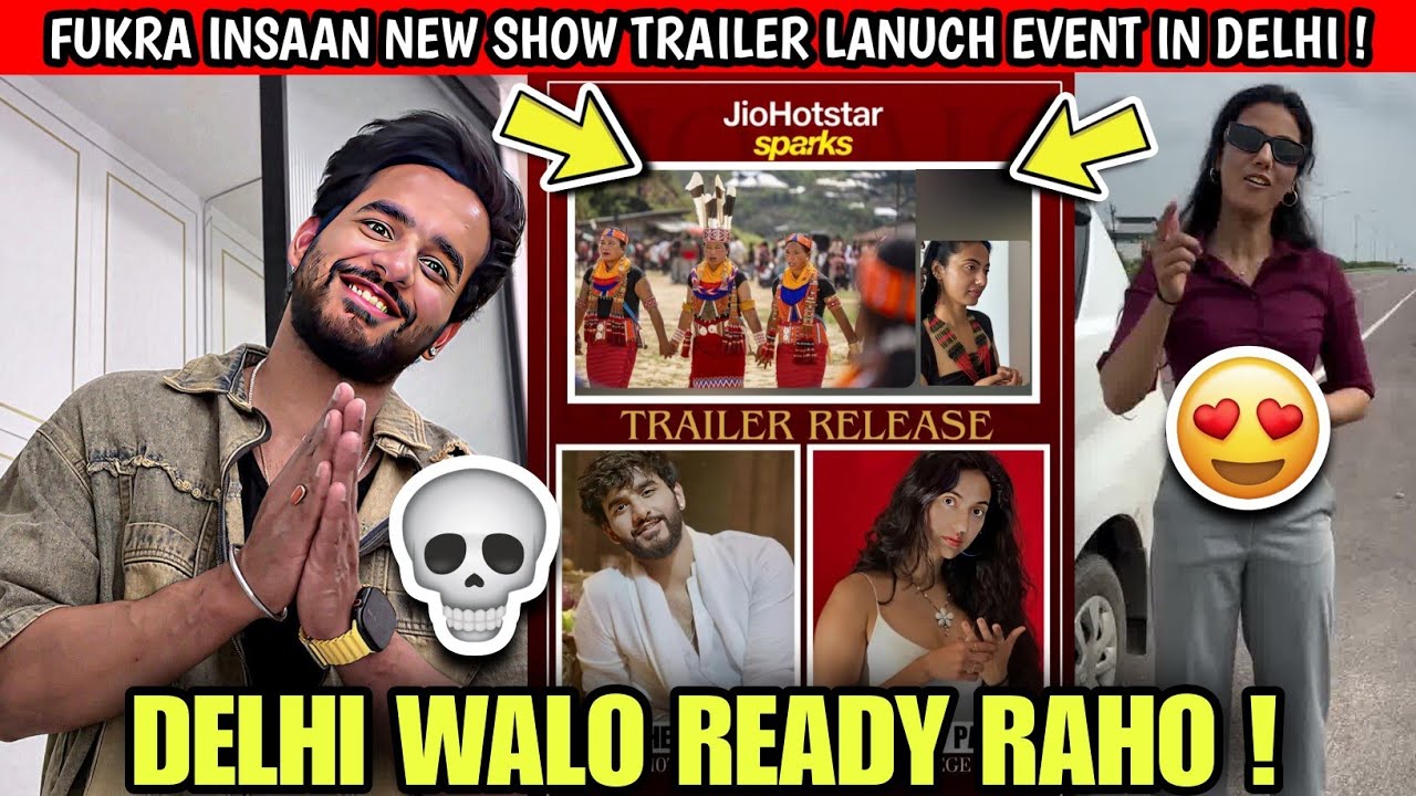 OMG!🤯 Fukra Insaan New Show Trailer Launch Event In Delhi Ramjas Collage | Fukra X Khushboo Patani !