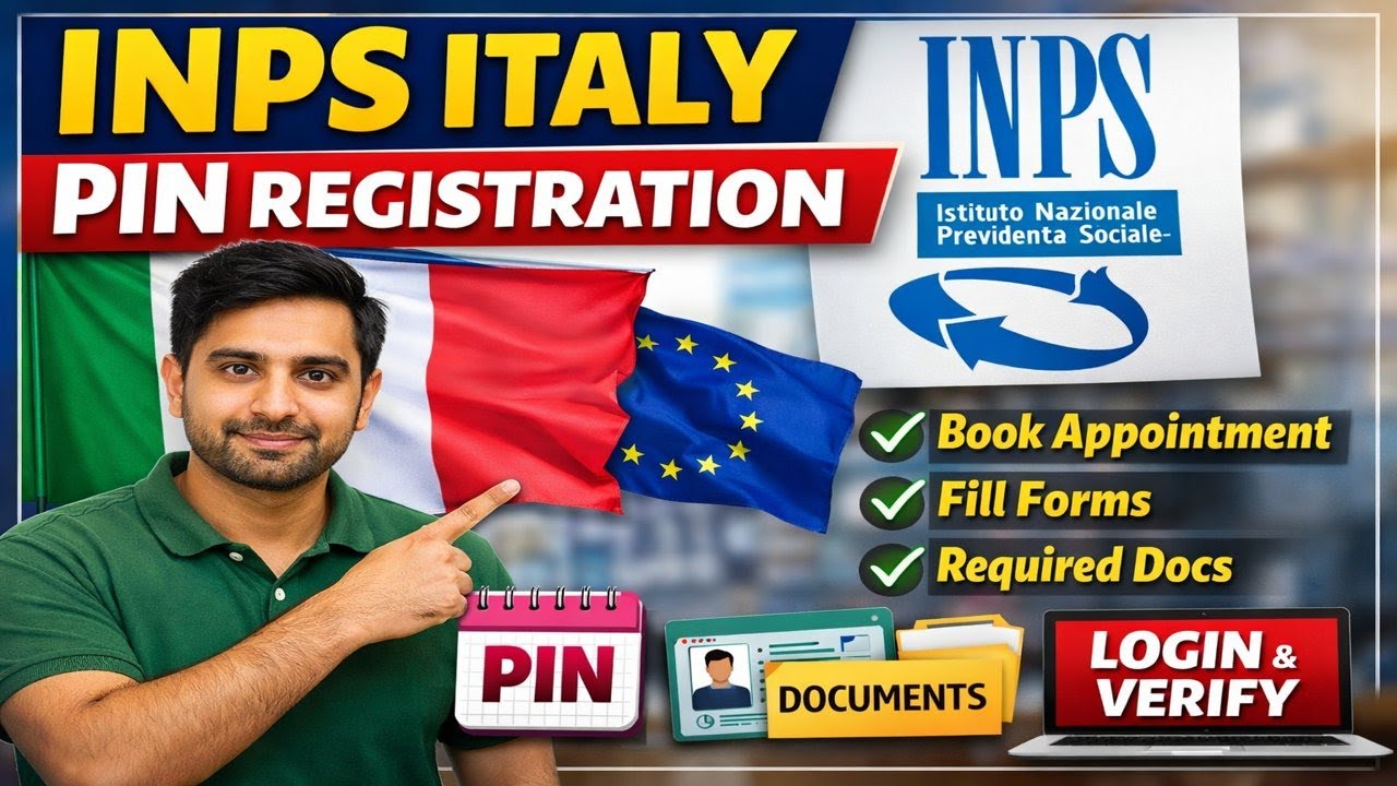 27. How to Register on INPS Italy | PIN Appointment, Form Filling & First Access