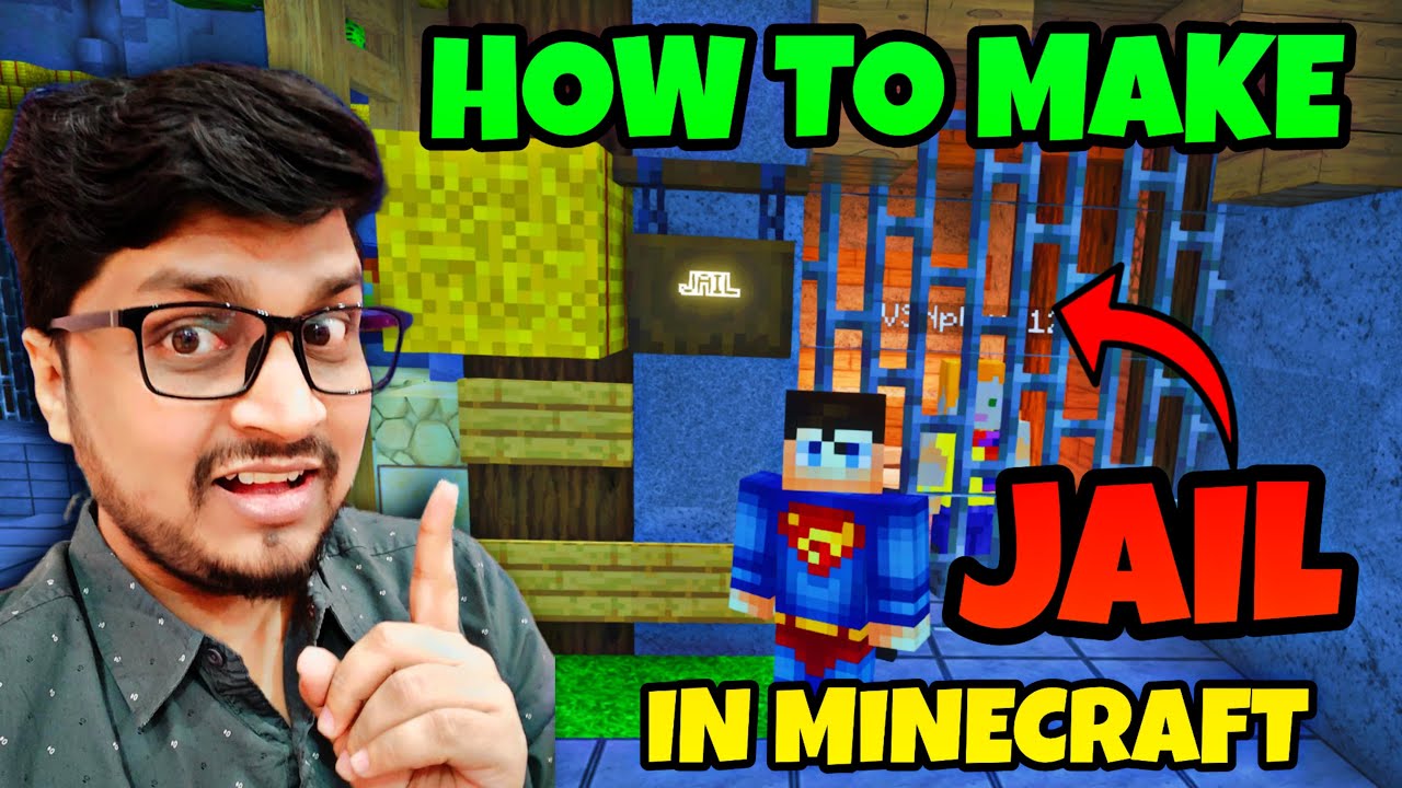 How To Make Jail in Minecraft | WORLD'S Safest Prison in Minecraft | Make Prison in Aternos Java PE
