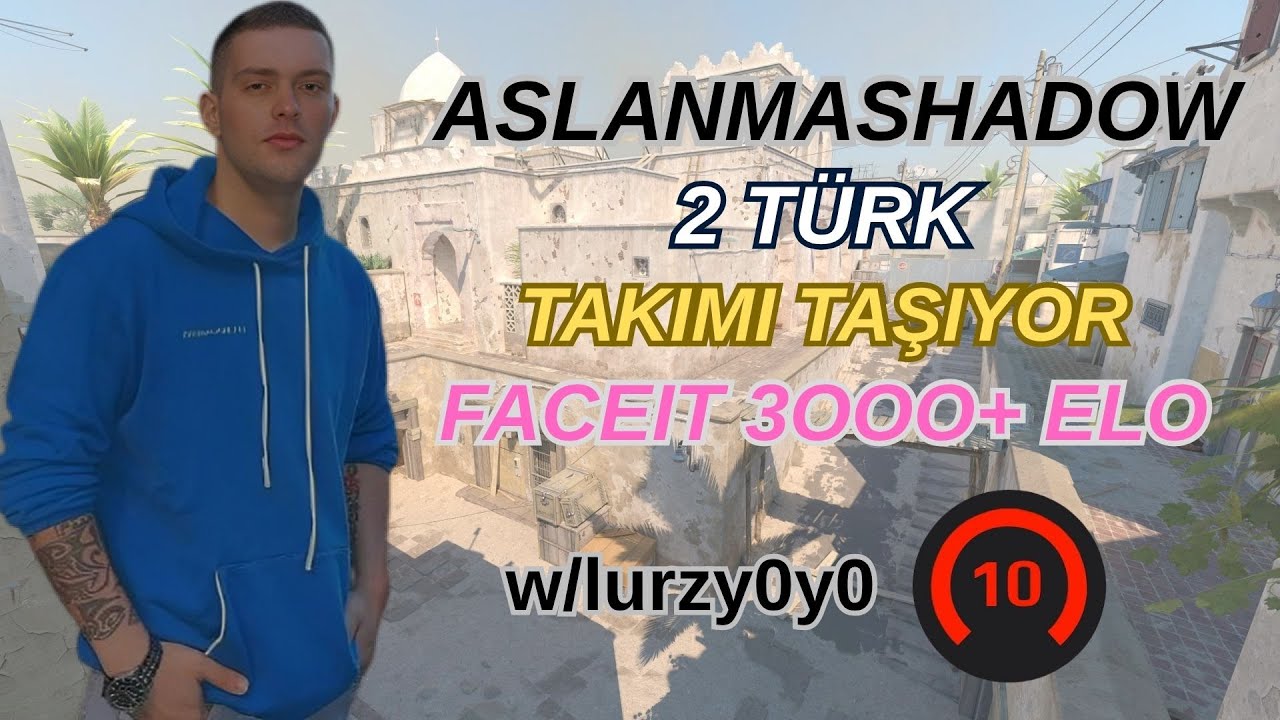 ASLANMASHADOW 2 TÜRK TAKIMI TAŞIYOR | FACEIT 3000+ ELO | CS2 MİRAGE