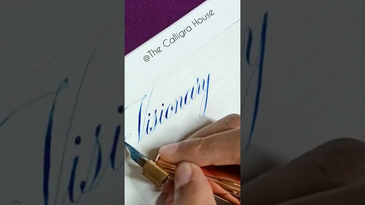 Visionary | Copperplate Calligraphy | Oddly Satisfying | #ytshorts #shorts