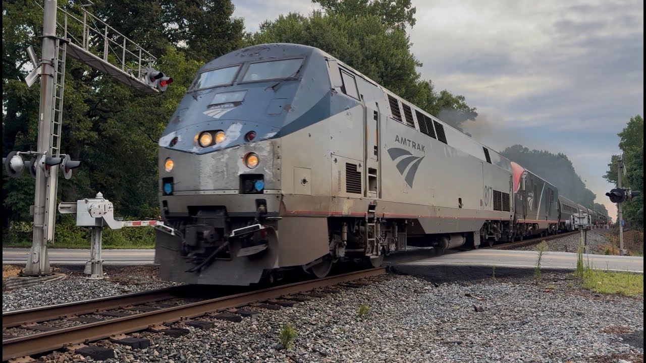 Amtrak Crescent 19 in Norcross, GA with a Pullman car and P40dc leader (7/30/2025)