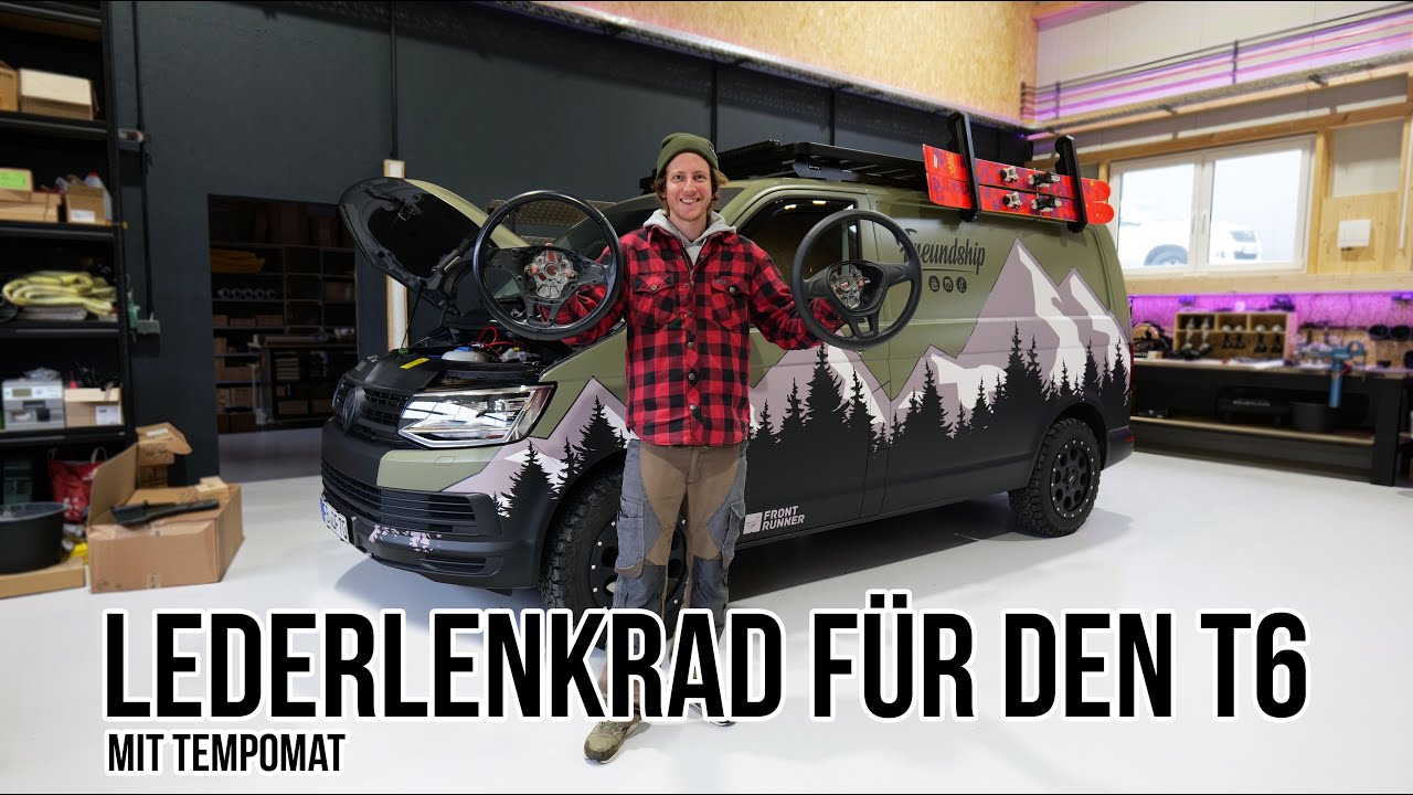Lederlenkrad mit Multifunktion und Tempomat im VW T6 Transporter nachrüsten! Jetzt wird's Edel 🤩