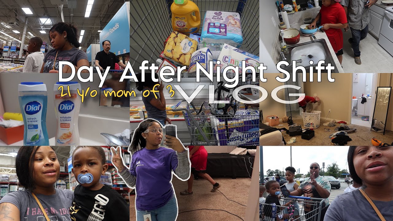 A DAY IN MY LIFE AFTER WORKING NIGHT SHIFT | young mother edition | cleaning , shopping , etc ‼️