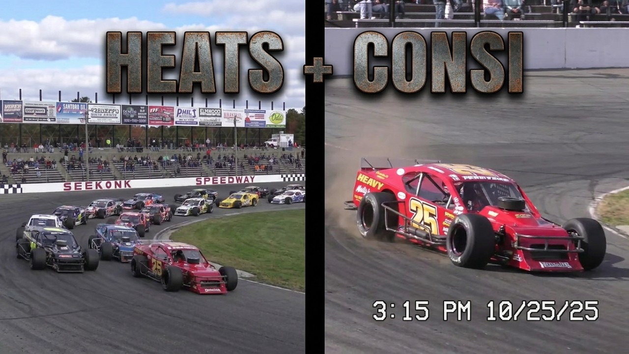 USNEPower Monaco Modifieds 3 Heats + Consolation Seekonk Speedway 10/25/25