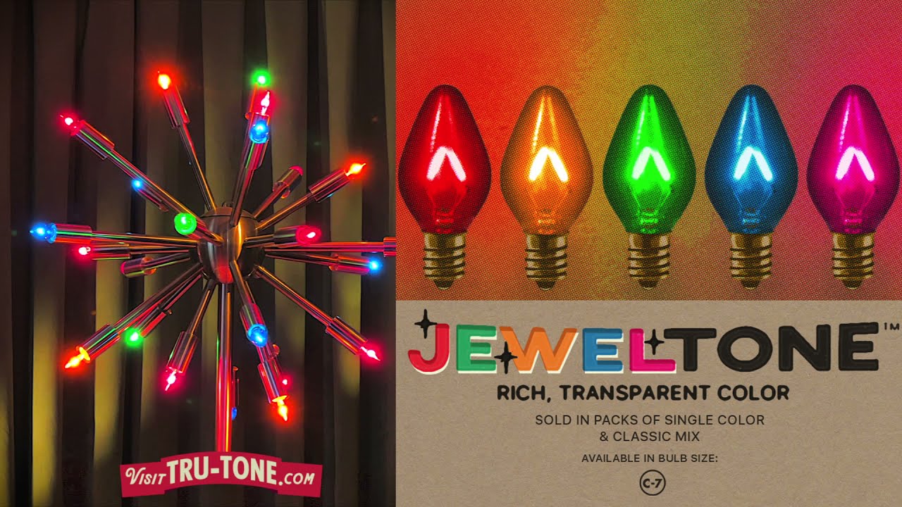 New Tru-Tone&trade; JEWELTONE&trade; Transparent-color LED bulbs