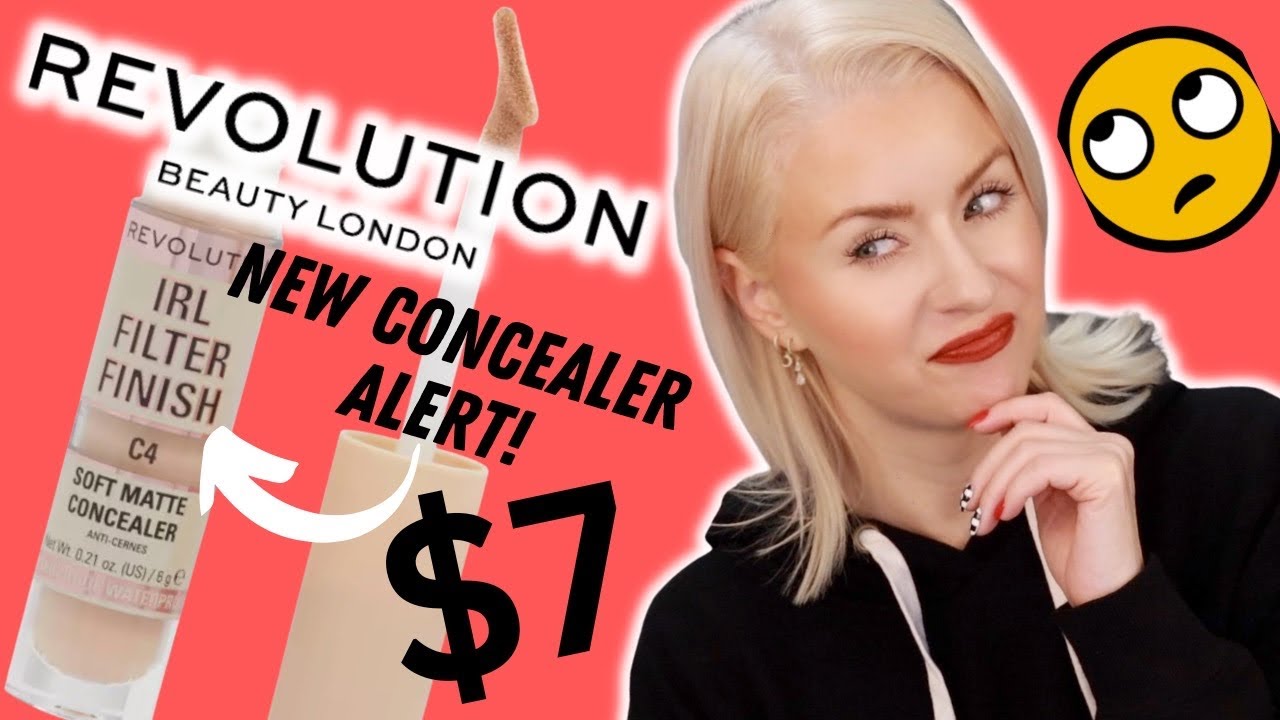 NEW Makeup Revolution IRL FILTER FINISH CONCEALER Review + Wear Test | Steff's Beauty Stash