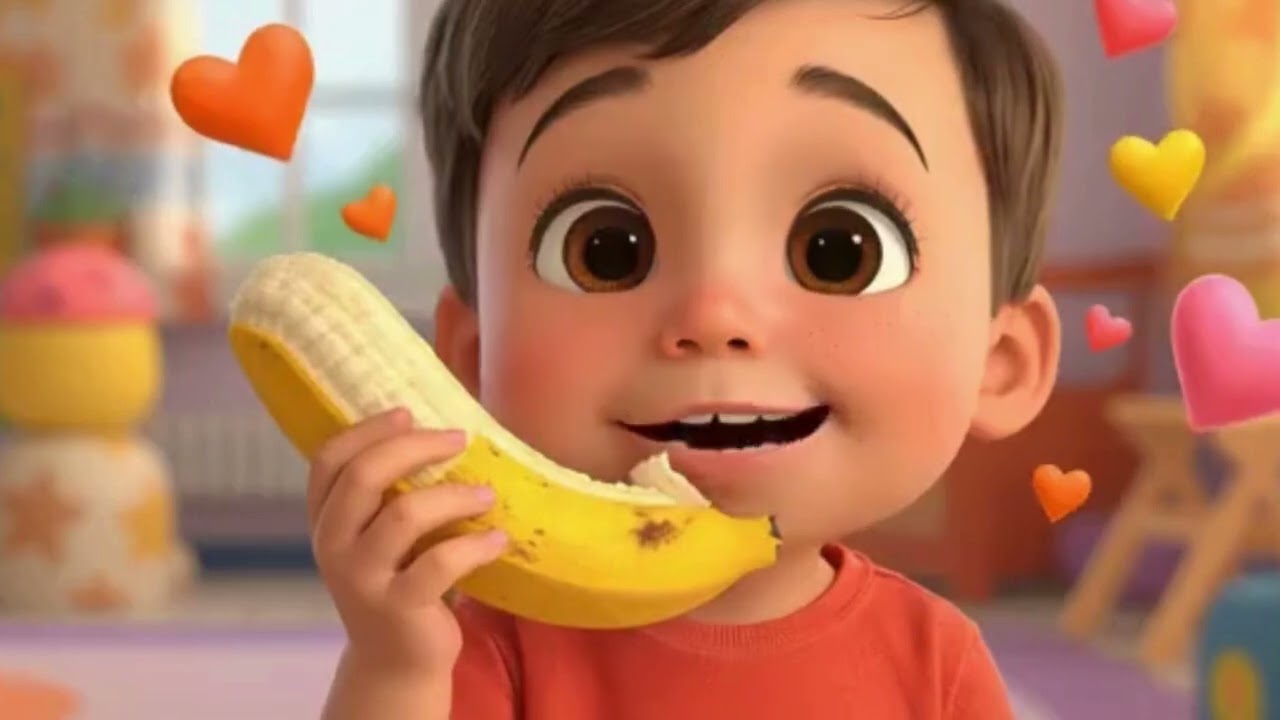 Banana Song for Kids | Healthy Fruits Song | Preschool Learning Video