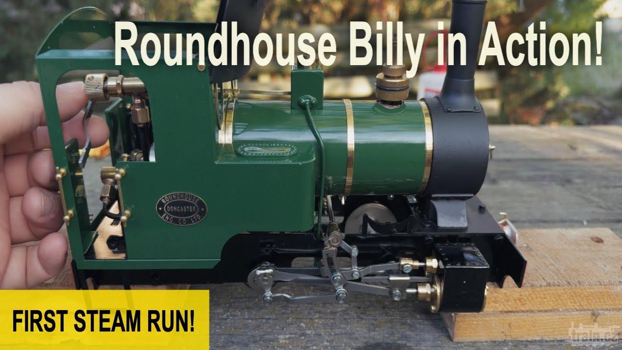 First Steam Run! 16mm Roundhouse Billy | SM45 Live Steam Locomotive Test