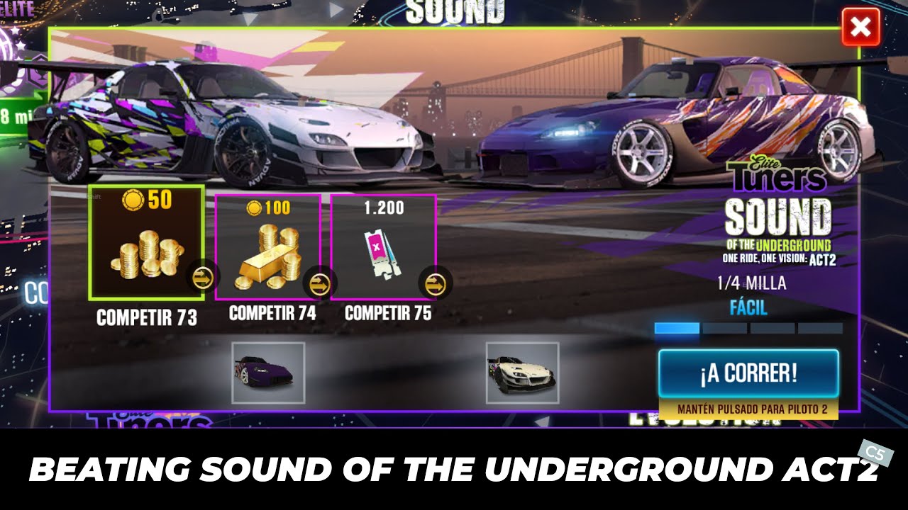 CSR2 | Sound Of The Underground ACT2 - Honda S2000 / Mazda RX-7