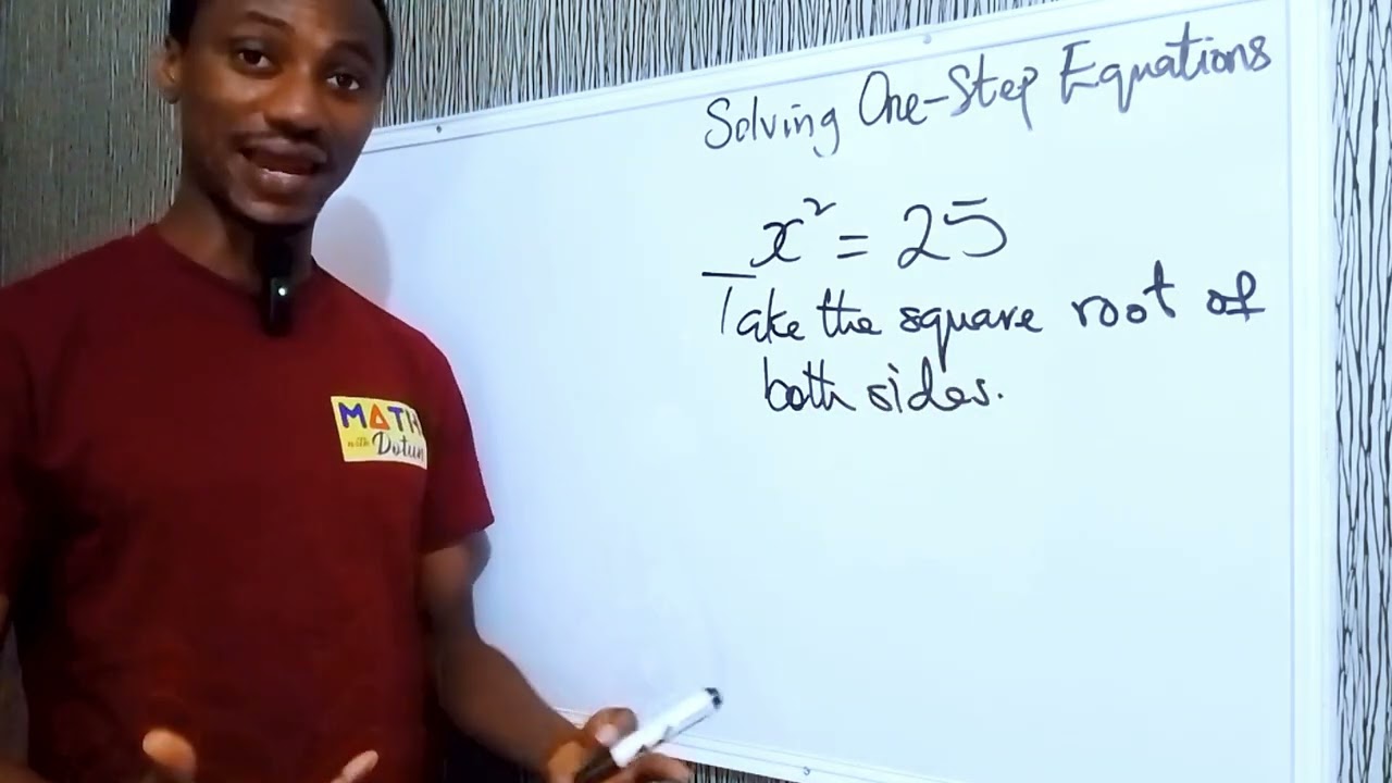 Solving One-Step Equations (Square)