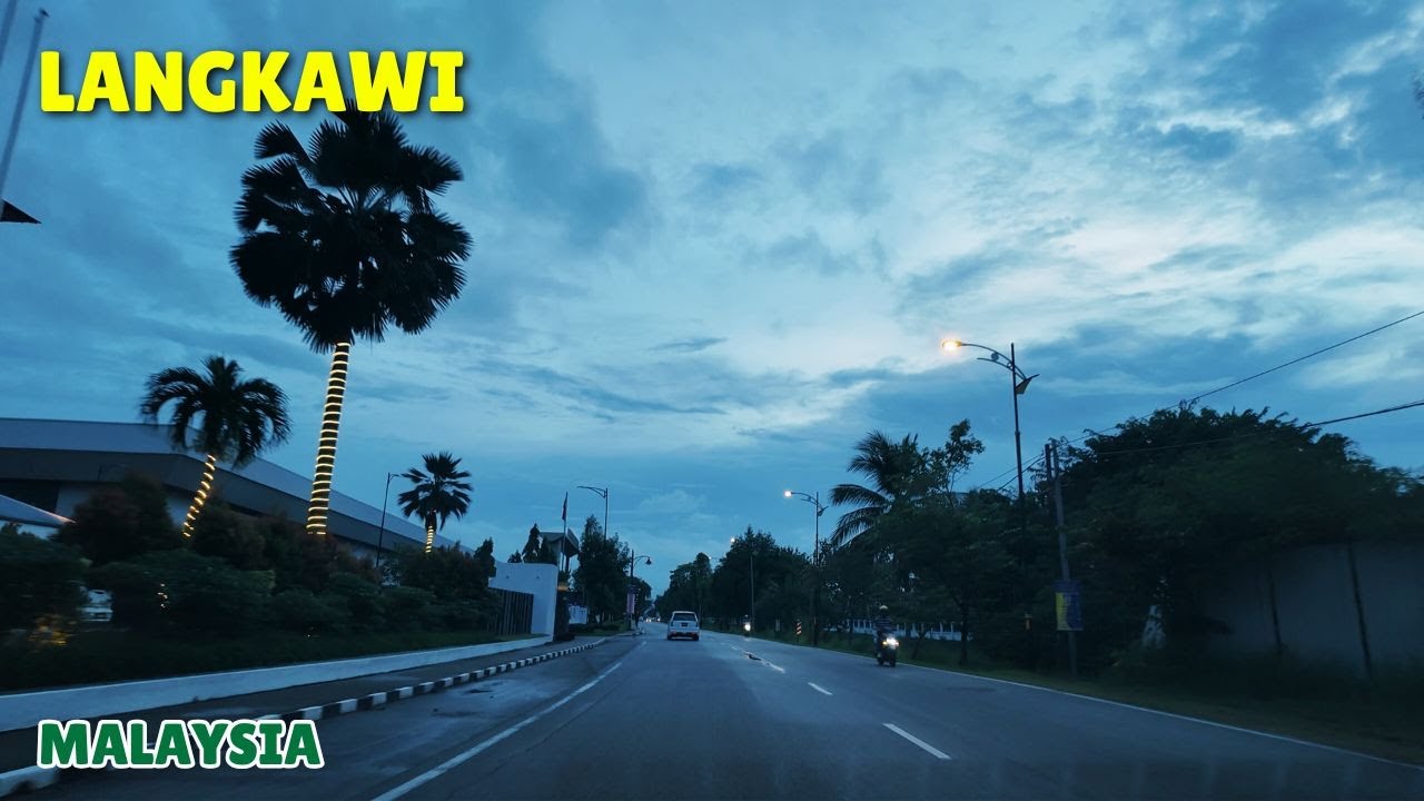 Malaysia Langkawi Airport To Pentai Cenang Beach Drive | Langkawi Malaysia Tour