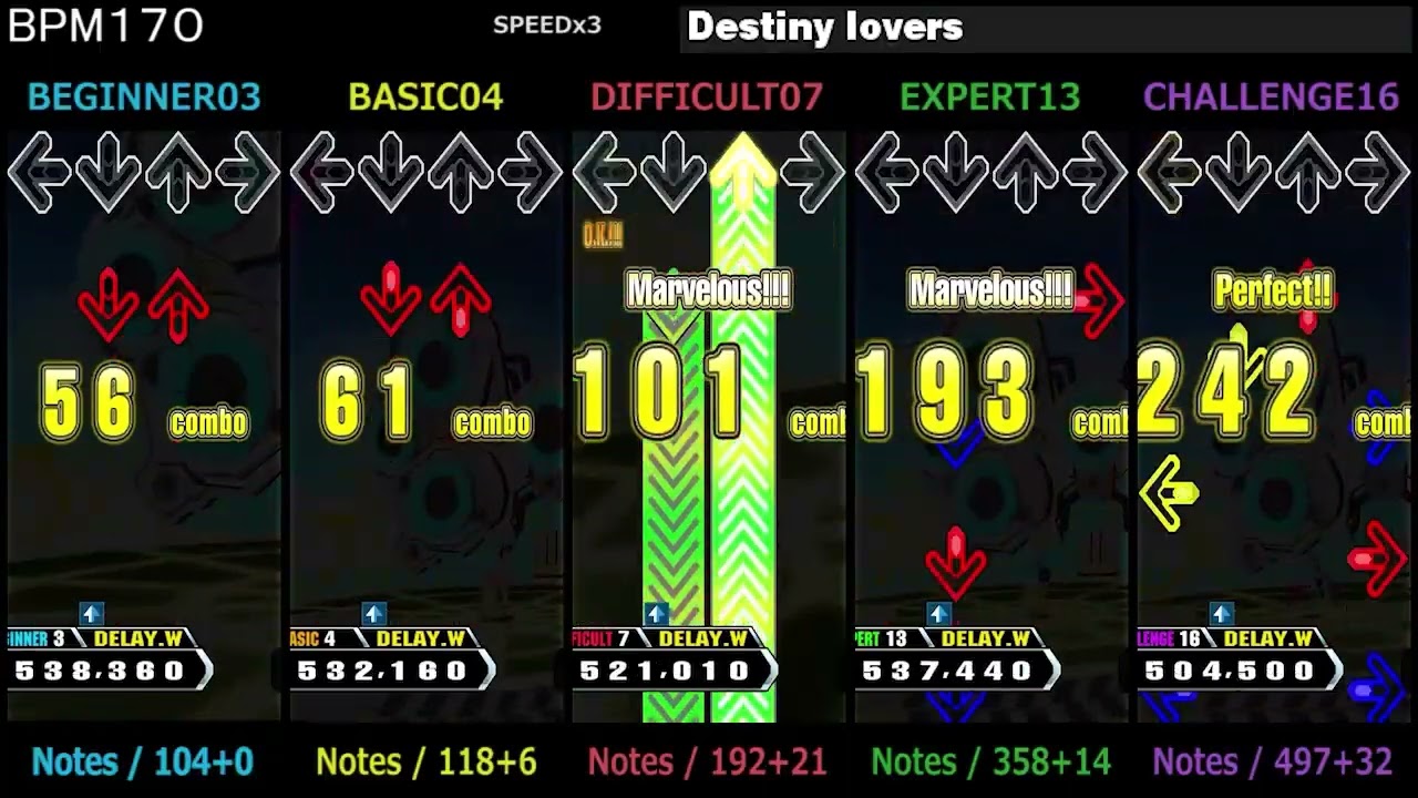 DDR / Destiny lovers - SINGLE (DanceDanceRevolution EXTREME)