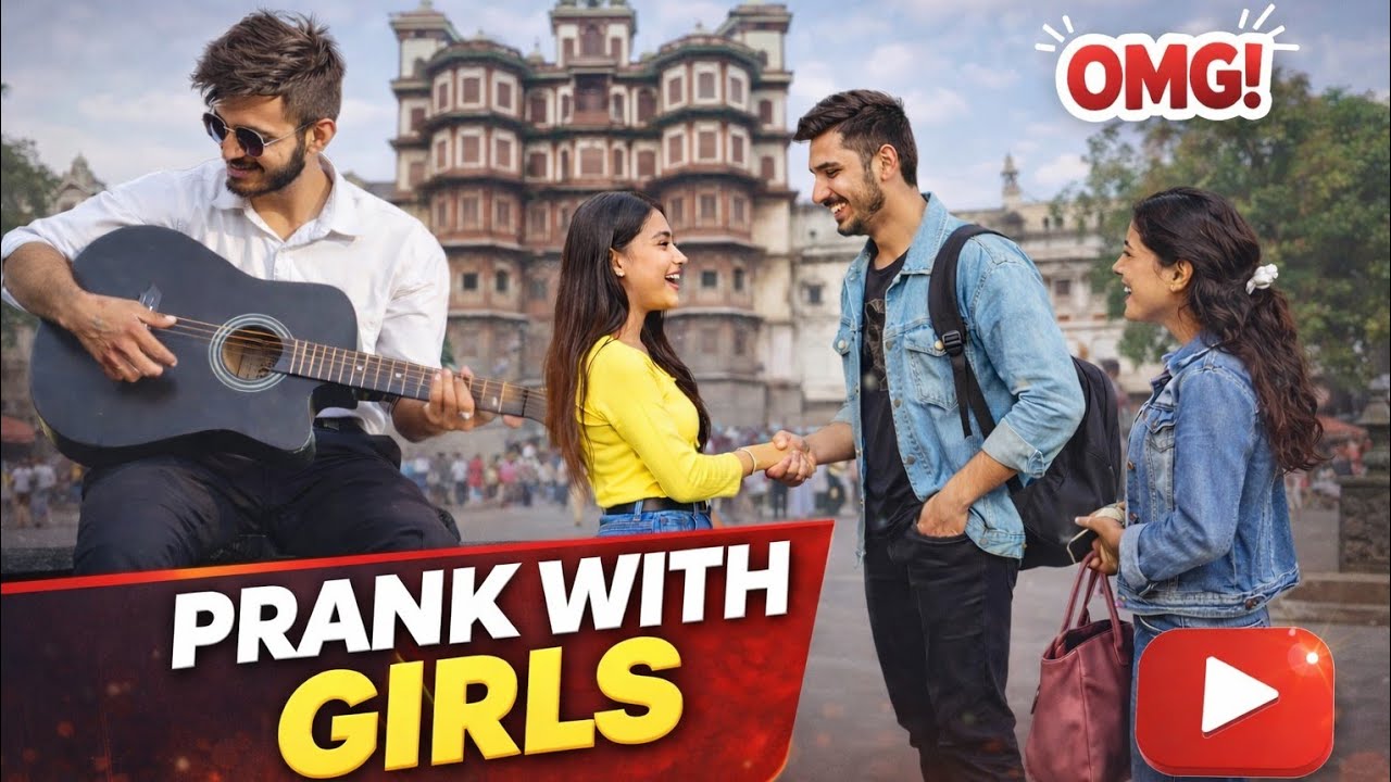 Girls Ne Aisa Reaction Diya 😱 | Public Prank at Rajwada Indore 🎸 | Indore  | Mr.Kunal | #prank 