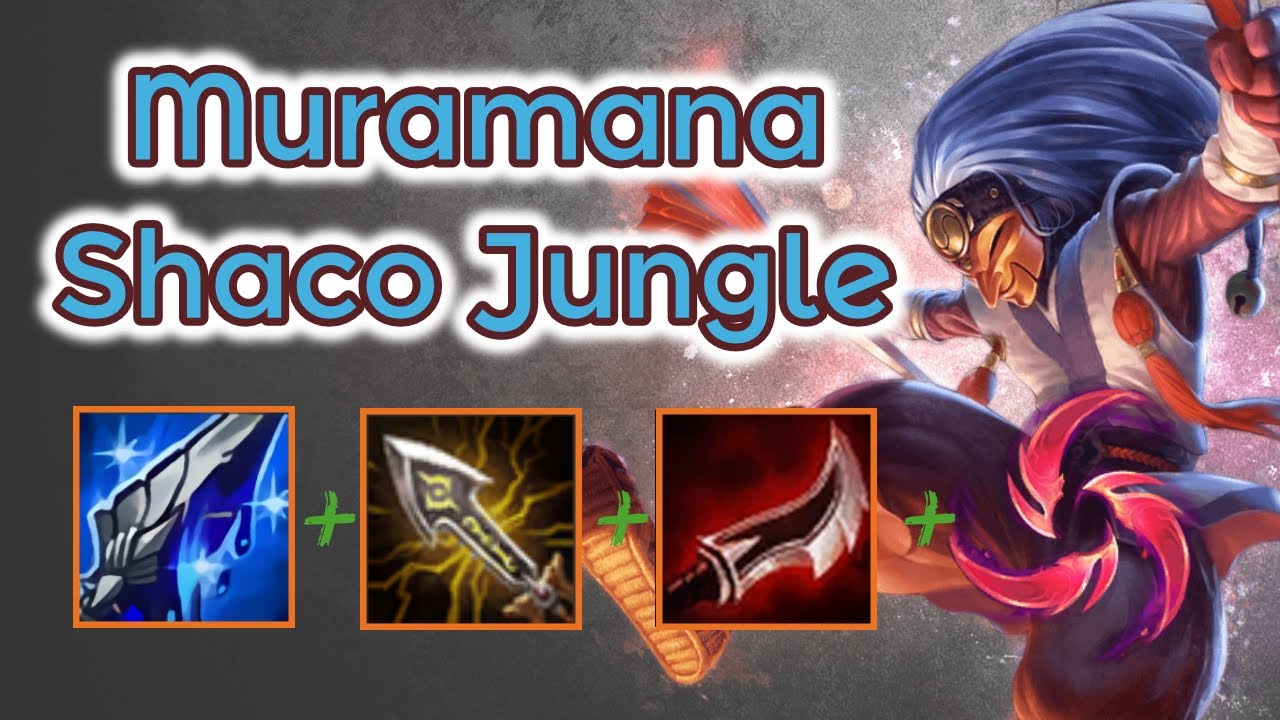 Muramana Shaco Jungle smurfing in Gold [League of Legends] Full Gameplay - Infernal Shaco