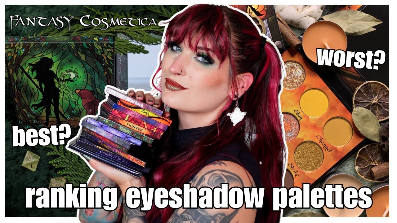 ranking my FANTASY COSMETICA palettes!!