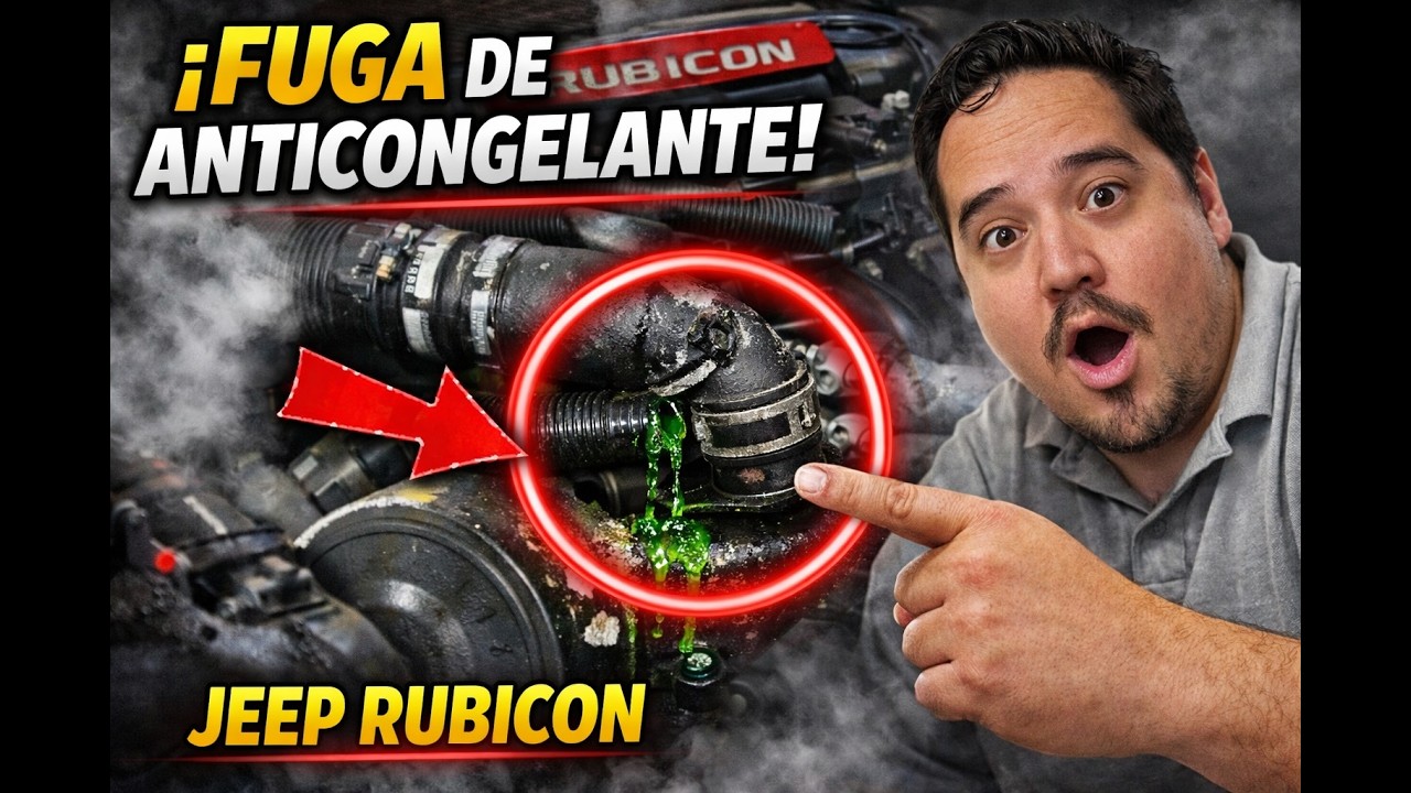 Fuga anticongelante por tapon radiador de jeep JK