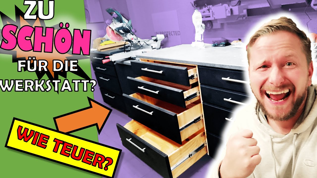 WERKSTATT UMBAU TEIL 3 - SUPER SCHUBLADEN aus schwarzem MDF!