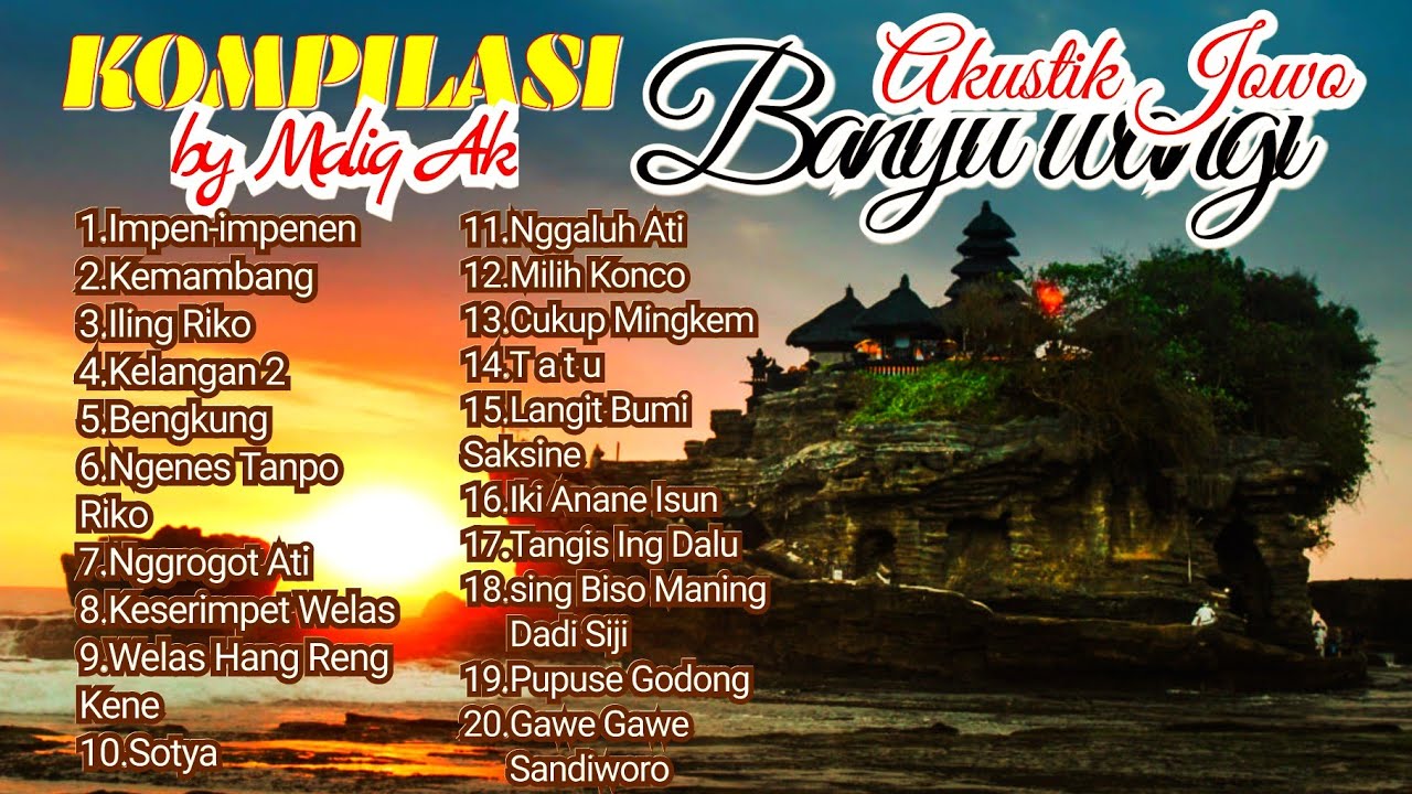 Full Kompilasi Akustik Banyuwangi, Cover lagu Jawa enak di dengar sambil aktifitas dan lagi santai